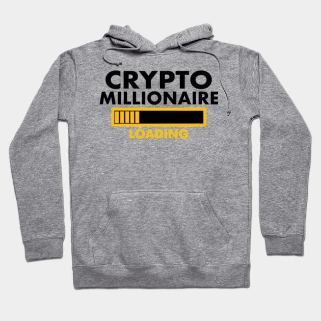 Crypto Millionaire Loading Hoodie by SAN ART STUDIO 